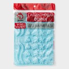 Форма для мармелада Доляна «Морские сладости», силикон, 22.3×17.2 см, 32 ячейки (2.7×2 см), цвет голубой - Фото 6