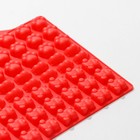 Силиконовая форма для мармелада Доляна «Мяу», 17,5×18 см, 56 ячеек, цвет МИКС - Фото 4