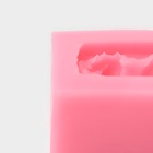 Молд для заливки 3D Доляна «Сонный ребёнок», силикон, 9×6 см, розовый - Фото 4