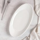 Блюдо керамическое «Классика», 32×17×6 см, цвет белый - фото 8897102