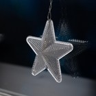 УЦЕНКА Гирлянда «Бахрома», 2.4×0.9 м, с насадками «Звёздочки», IP20, 138 LED, 220 В, 8 режимов, прозрачная нить, свечение белое - Фото 10