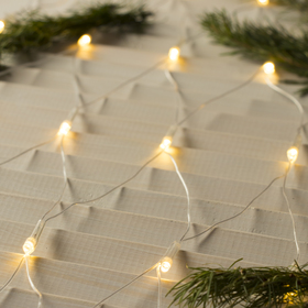 УЦЕНКА СЕТЬ, 1.6×1.6 м, Н.С. LED 144, 220 В, 8 режимов, свечение тёплое белое 4679675