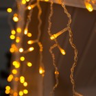 УЦЕНКА Гирлянда «Бахрома», 3×0.6 м, IP44, УМС, 160 LED, 220 В, прозрачная нить, свечение жёлтое - Фото 7