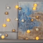 УЦЕНКА НИТЬ, 5 м, с насад. "Клубки СЕРО-ГОЛУБЫХ ниток 6 см", LED-20-220V, фиксинг, Т/БЕЛЫЙ - фото 12540207