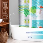 Штора для ванной Доляна «Фламинго», 180×180 см, EVA - фото 298252044