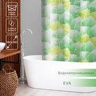 Штора для ванной Доляна «Листья», 180×180 см, EVA - фото 318252596