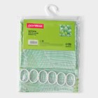 Штора для ванной Доляна «Листья», 180×180 см, EVA - Фото 6