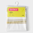 Штора для ванной Доляна «Лайн», 180×180 см, EVA, белая - Фото 6