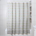 Штора для ванны Доляна «Лайн», 180×180 см, EVA, цвет серый - Фото 1