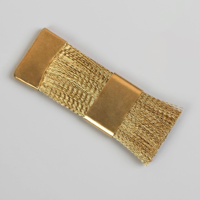Щётка для чистки фрез, медная, 6 × 2 см, цвет золотистый - фото 1898250533