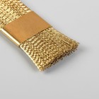 Щётка для чистки фрез, медная, 6×2 см, цвет золотистый - Фото 3