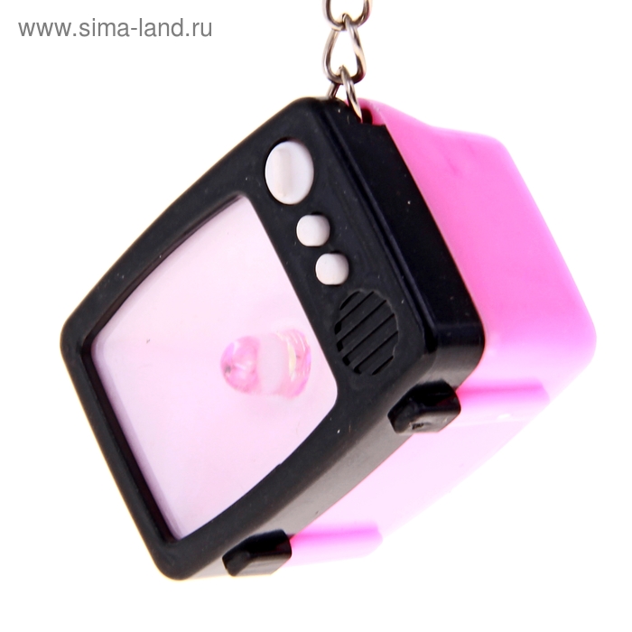 Фонарик свет на кольце "Телевизор" МИКС - Фото 1