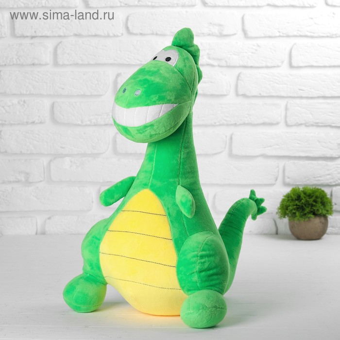 Мягкая игрушка «Динозавр», 30 см, цвет зелёный - Фото 1