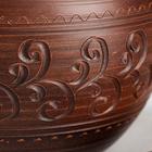 Горшок духовой "Круглый", декор, красная глина, 3.5 л, ручная работа - Фото 3