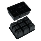 Мини-парник для рассады, 37×16×13 см, 2 вставки, 18 ячеек, пластик, Greengo 4606247