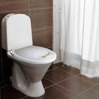 Сиденье для унитаза «Лотос», 45×37 см, с крышкой, белое - Фото 2