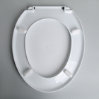 Сиденье для унитаза «Лотос», 45×37 см, с крышкой, белое - Фото 3