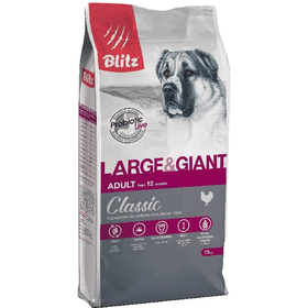 Сухой корм Blitz Large Breed/Giant для собак, 2 кг 4685638