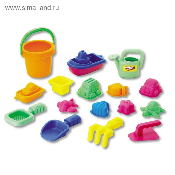 Игровой набор «Игрушки для песочницы», в сетке - Фото 1