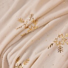 Плед «Этель. Золотые снежинки», 180×200 см, корал-флис, белый - Фото 11