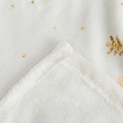 Плед «Этель. Золотые снежинки», 180×200 см, корал-флис, белый - Фото 14