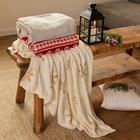 Плед «Этель. Золотые снежинки», 180×200 см, корал-флис, белый - Фото 6