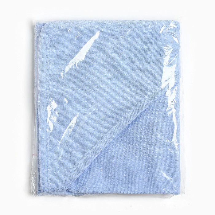 Полотенце-уголок махровый "Крошка Я" 85х85 см, цвет нежно-голубой, 100% хлопок, 320 г/м2 - фото 1882008509
