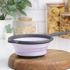 Дуршлаг складной Доляна «Волна», d=20 см, цвет сиреневый - Фото 8