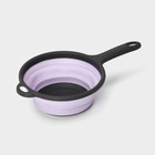 Дуршлаг складной Доляна «Волна», d=20 см, цвет сиреневый - Фото 7