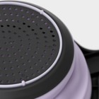 Дуршлаг складной Доляна «Волна», d=20 см, цвет сиреневый - Фото 5