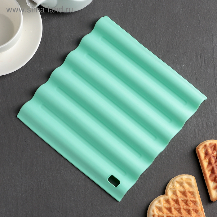 Подставка под горячее Доляна «Волна», 18 см, цвет МИКС - Фото 1