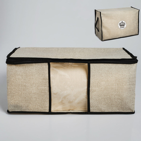 Короб для хранения с pvc-окном "HOME", 30 х 45 х 20 см
