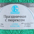 Пряжа "Праздничная" 48% кашмилон, 48% акрил, 4% метанит 160м/50гр (079 яркая мята) - Фото 3
