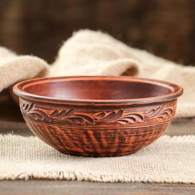 Пиала, красная глина, 0.45 л