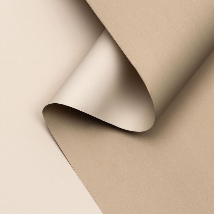 Пленка матовая для цветов, двухсторонняя «Зефир», оливково-темно бежевый, 57 см × 10 м - Фото 1