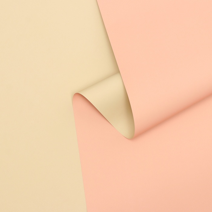 Пленка матовая для цветов двухсторонняя "Зефир", нежно розовый ,57 см х 5 м - Фото 1