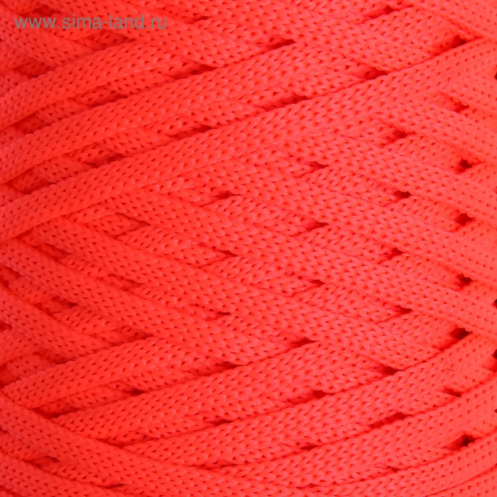 Шнур для вязания "Классика" 100% полиэфир 3мм 100м (504 люм.розовый) - Фото 1