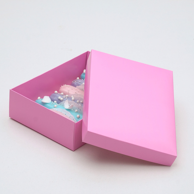 Коробка картонная без окна, сиреневая, 21 х 15 х 5 см