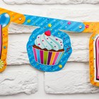 Гирлянда-буквы «С днём рождения. Сладости» - фото 50033567