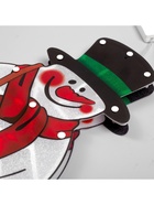 Светодиодная фигура «Снеговик» 23 × 43 см, пластик, 220 В, свечение мульти (RG/RB) - фото 809314503