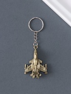 Металлический брелок для ключей на кольце «Самолет», - Фото 1