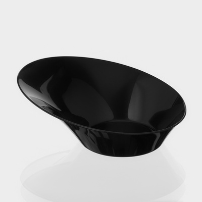 Форма пластиковая одноразовая для фуршета «Содо», 50 мл, 9.5 см, чёрная