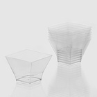 Форма одноразовая для фуршета «Пагода», 120 мл, пластик, прозрачная - Фото 5