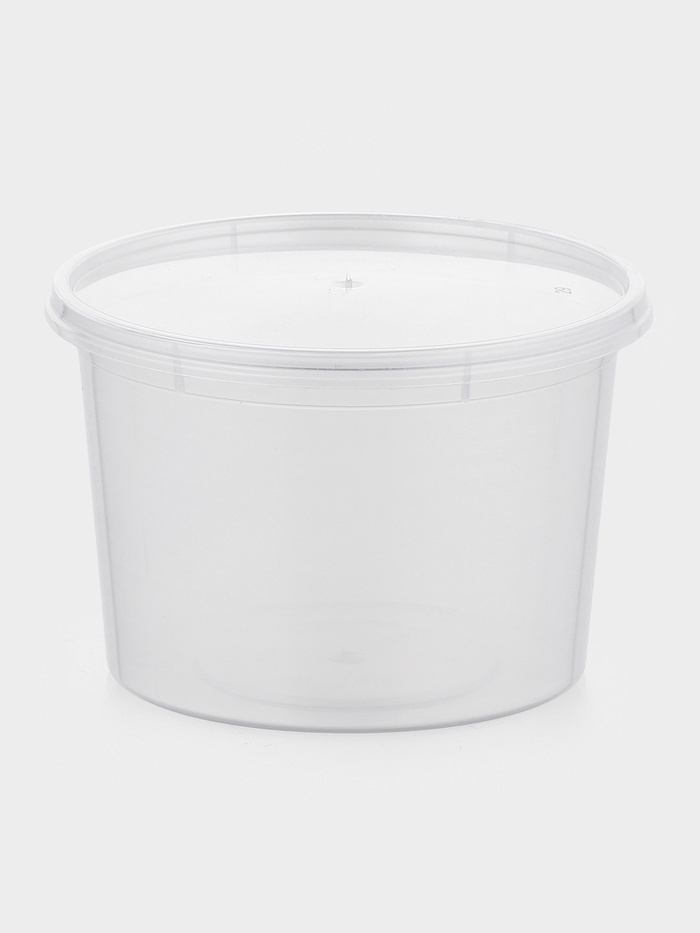Контейнер пластиковый одноразовый «Супница», 500 мл, прозрачный - Фото 1