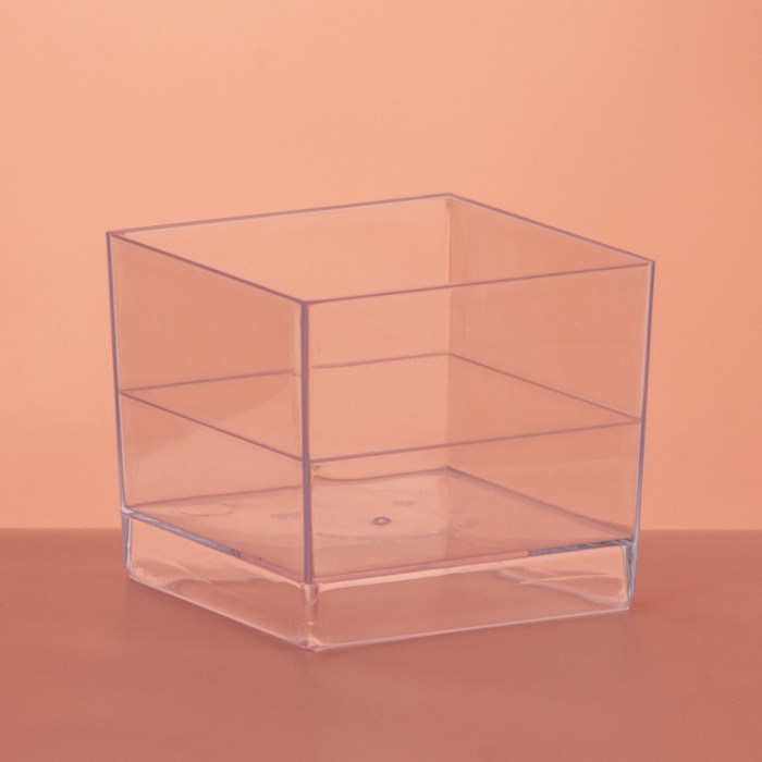Форма одноразовая для фуршета «Куб», 60 мл, пластик, прозрачная