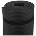 Коврик для йоги Sangh, 183×61×1 см, цвет чёрный - Фото 6