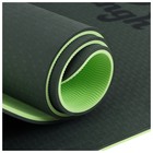 Коврик для йоги Sangh, нескользящий, 183×61×0.8 см, цвет тёмно-зелёный - Фото 5