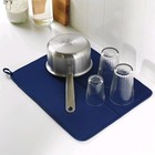 Коврик для сушки посуды НЮХОЛИД, 44x36 см, цвет синий - Фото 3