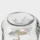 Банка стеклянная с крышкой и трубочкой Доляна «Фламинго», 450 мл, 10×7,5×13 см - фото 4289893