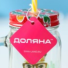 Банка с крышкой и трубочкой Доляна «Лама», 450 мл, 10×7.5×13 см, стекло, прозрачная, разноцветная - Фото 7